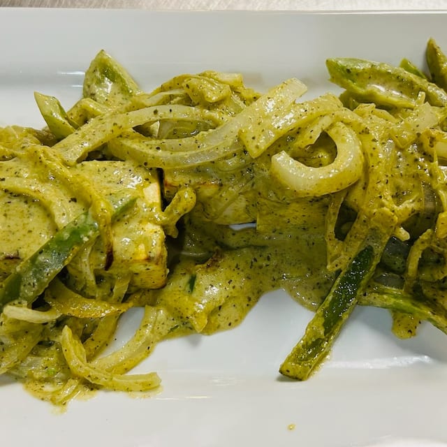 Pudina Paneer Tikka.
