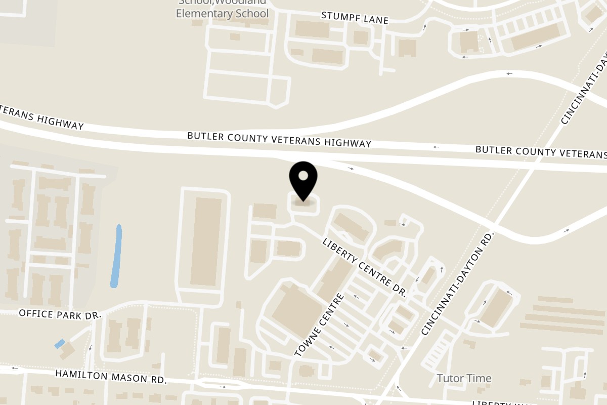 Map showing the location of Indian Spice Train on 7165 Liberty Centre Dr in West Chester Township